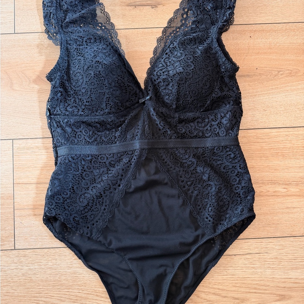 Sophie B. Black Lace Detail Garment